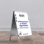 A1 Pavement A-frame Sign Board (With Printed Poster)