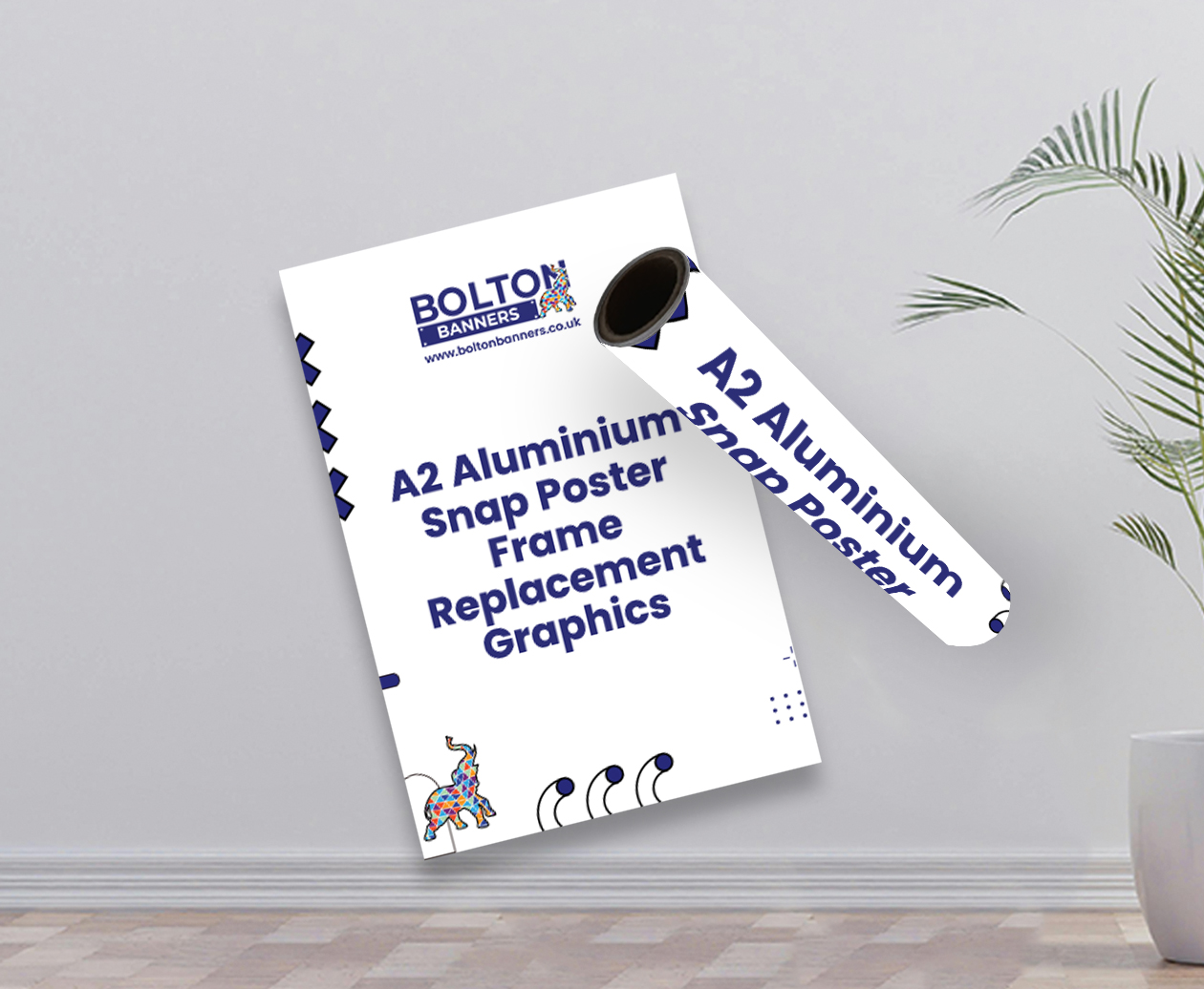 A2 Aluminium Snap Poster Frame Replacement Graphics