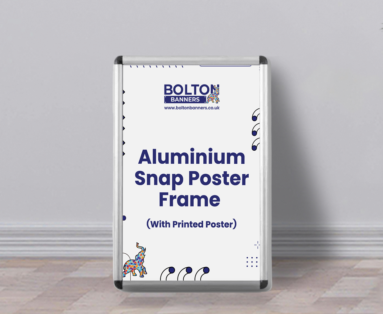 Aluminium Snap Poster Frame (With Printed Poster)