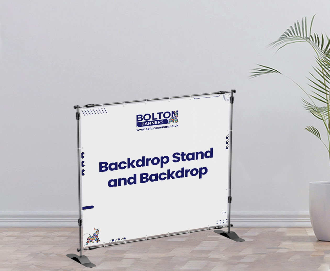 Backdrop Stand and Backdrop