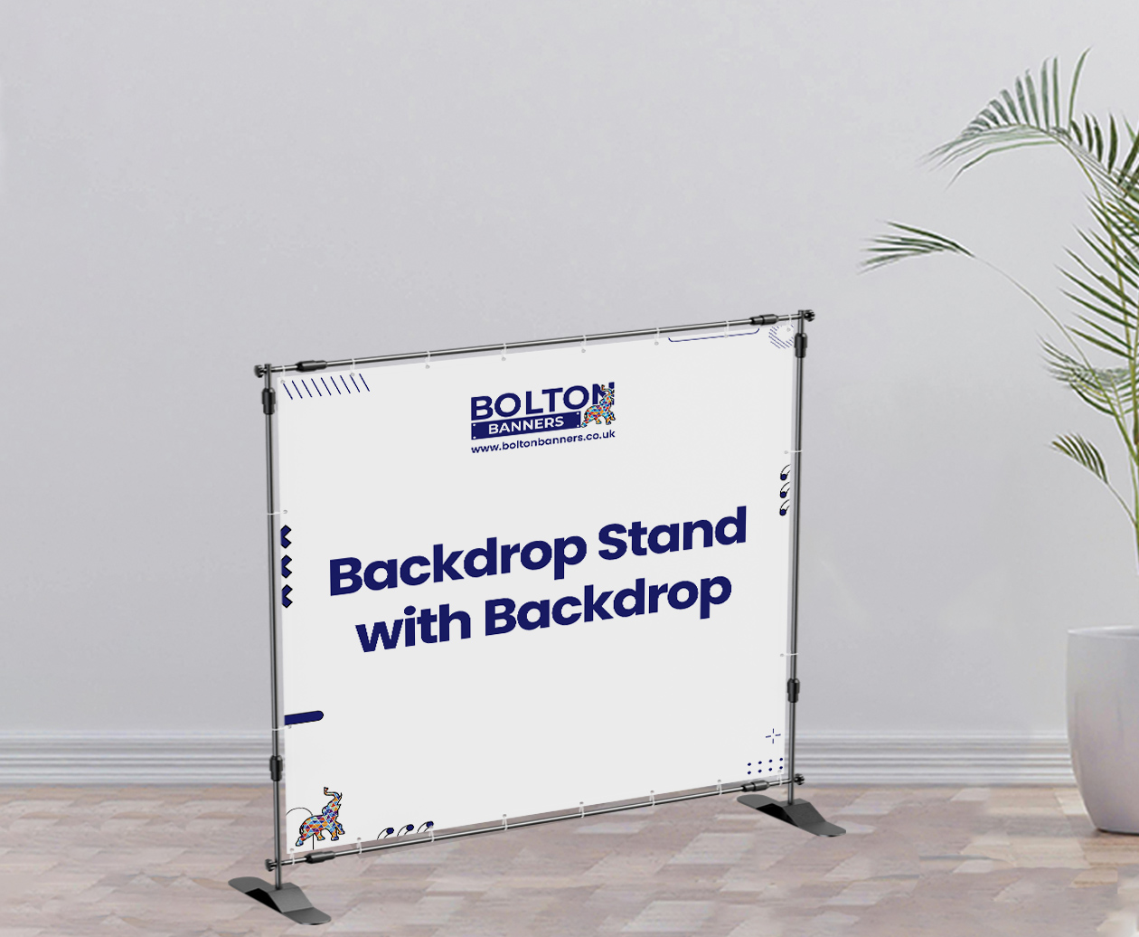 Backdrop Stand with Backdrop