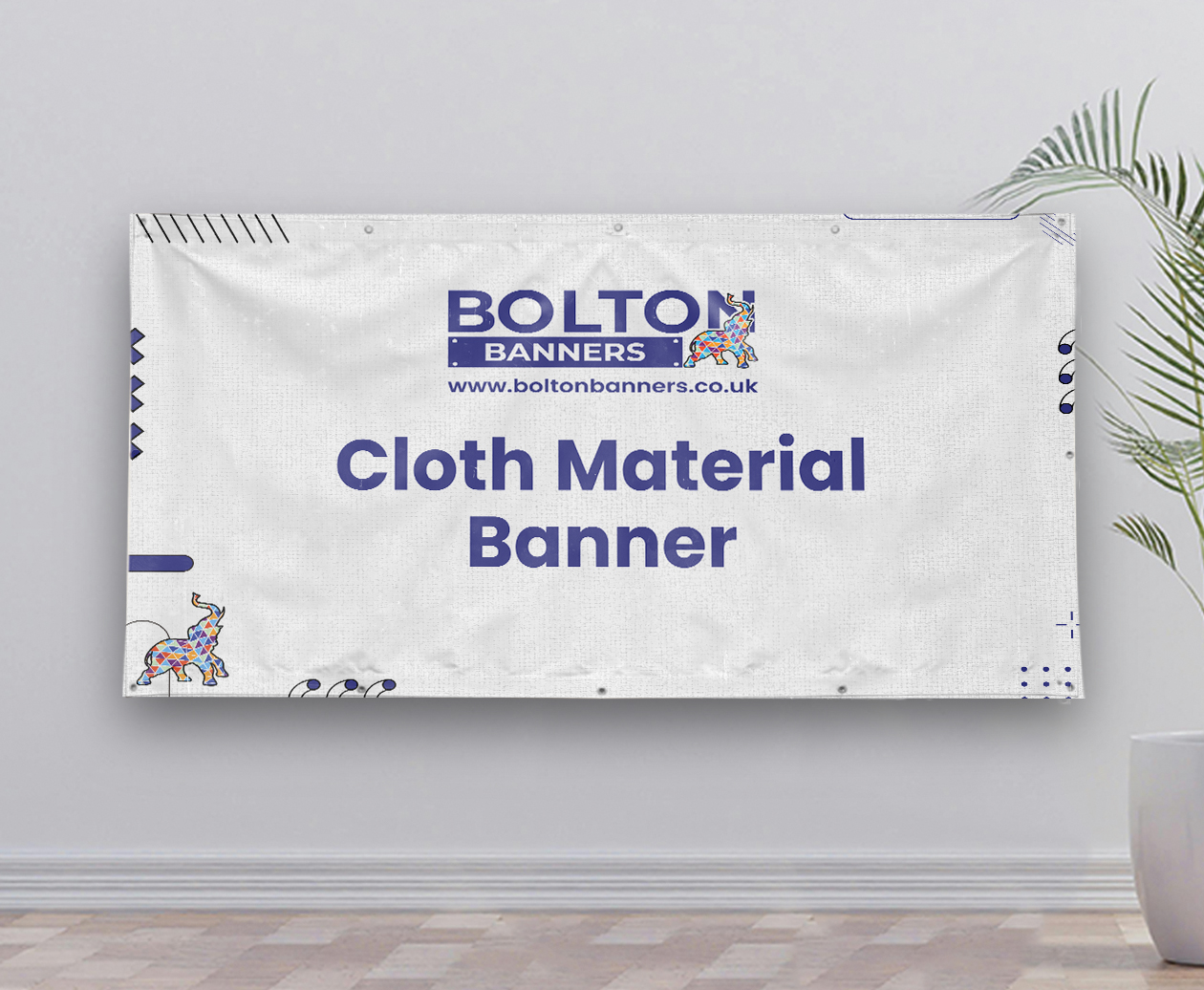 Cloth Material Banner