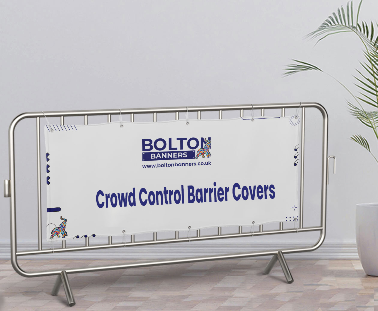 Crowd Control Barrier Covers