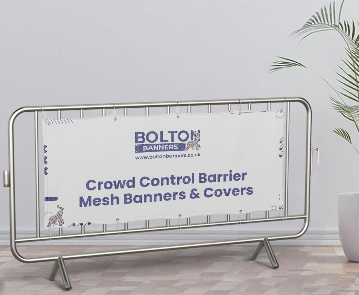 Crowd Control Barrier Mesh Banners & Covers