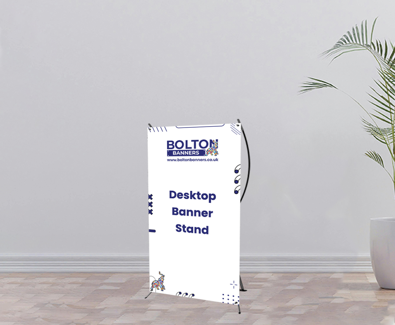 Desktop Banner Stand