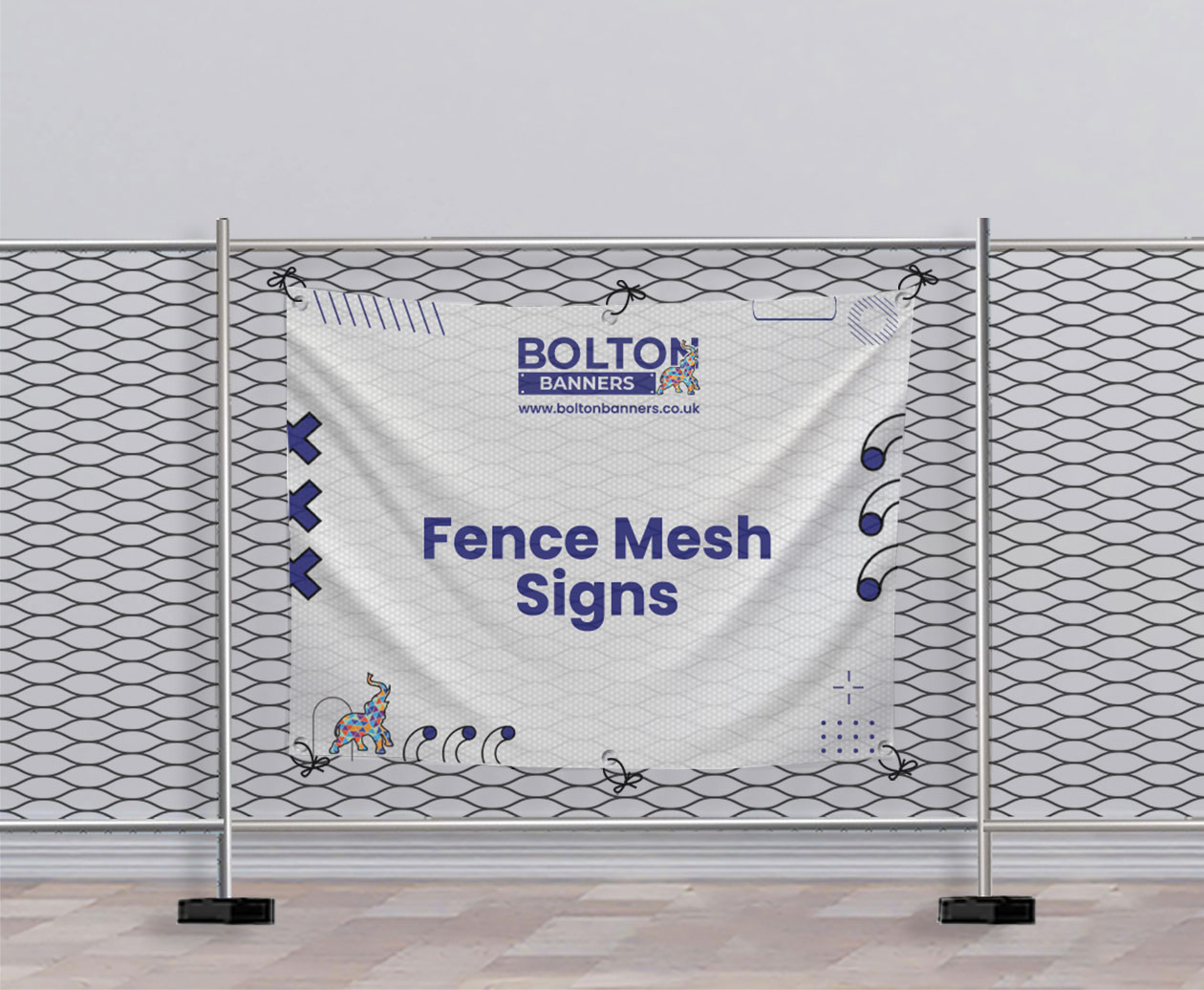 Fence Mesh Signs