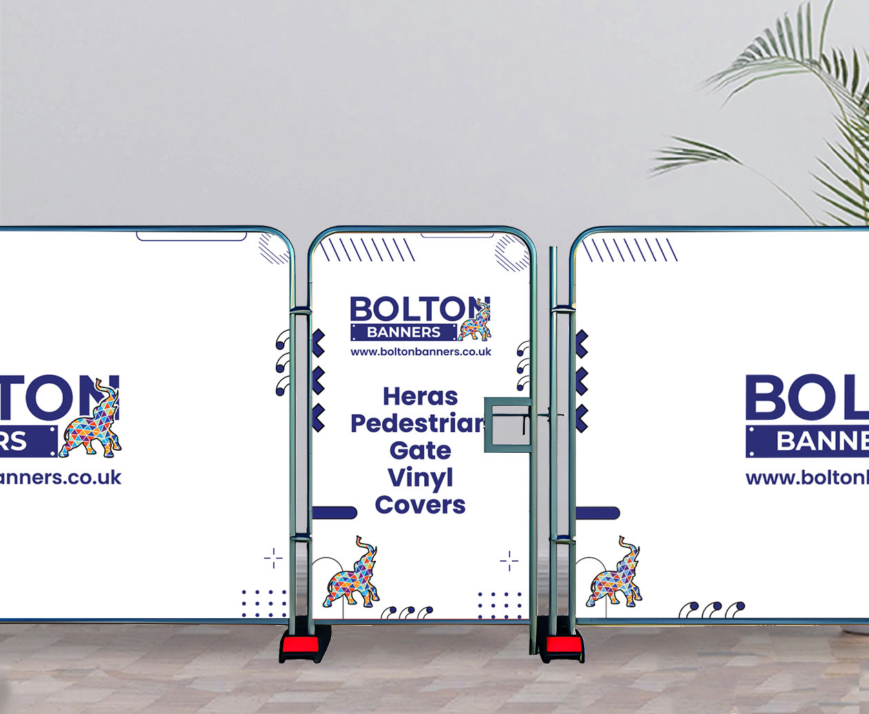 Heras Pedestrian Gate Vinyl Covers