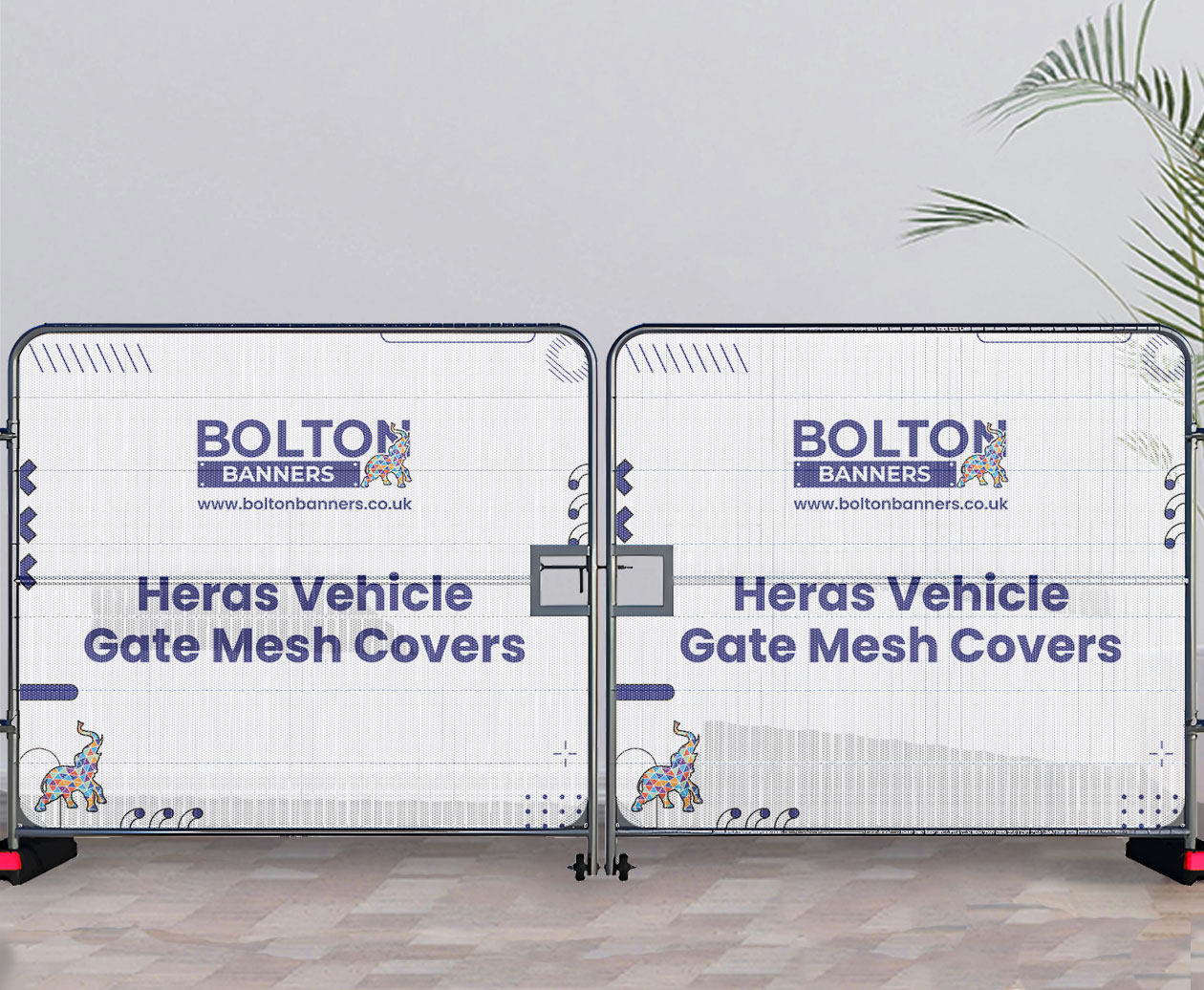 Heras Vehicle Gate Mesh Covers