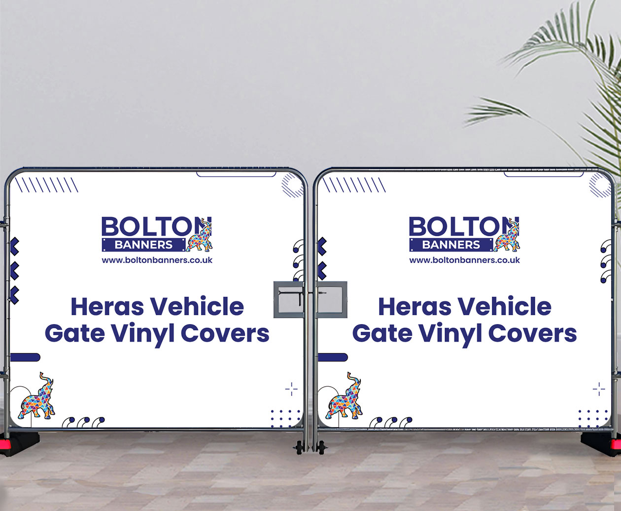 Heras Vehicle Gate Vinyl Covers