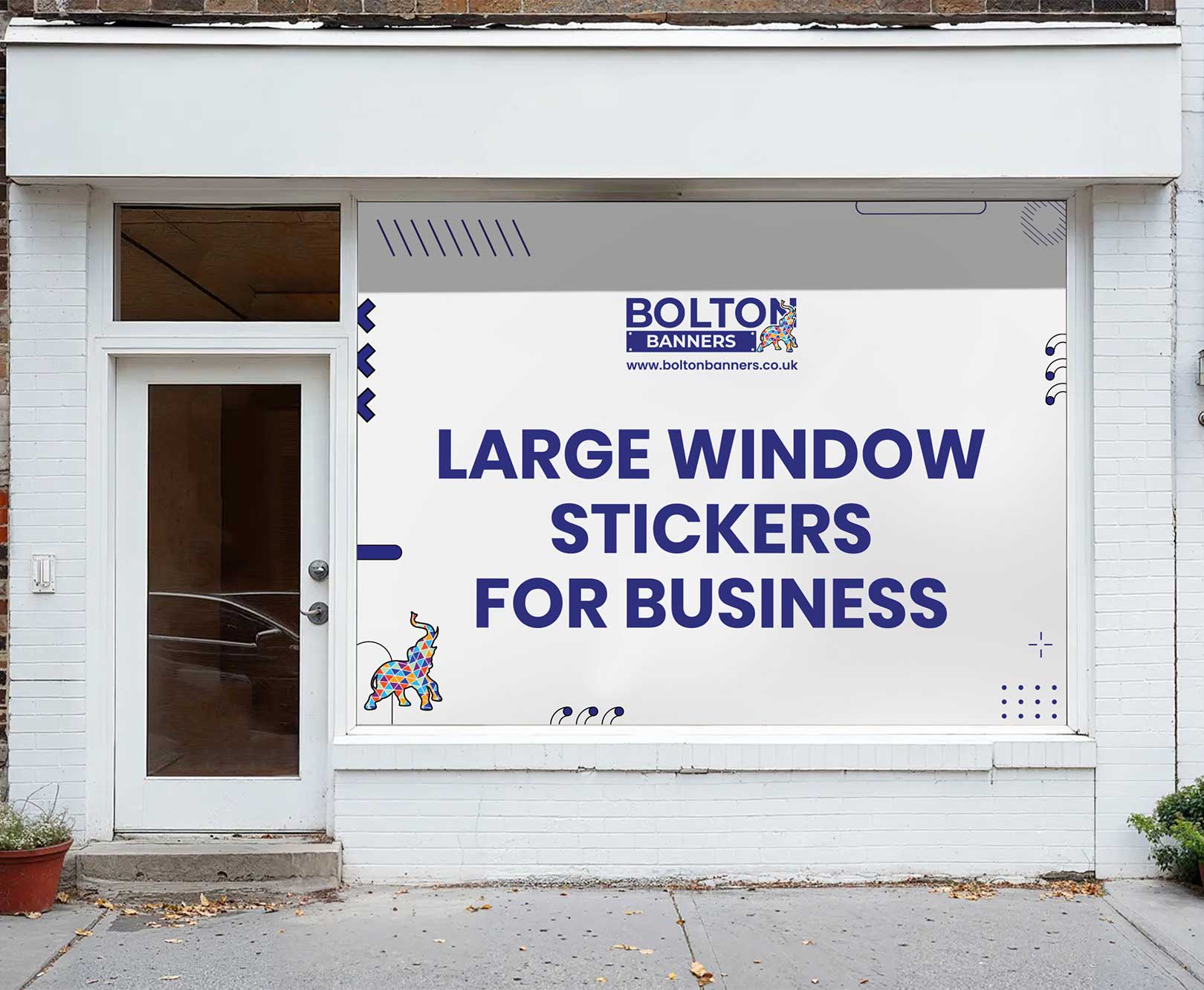 Large Window Stickers For Business
