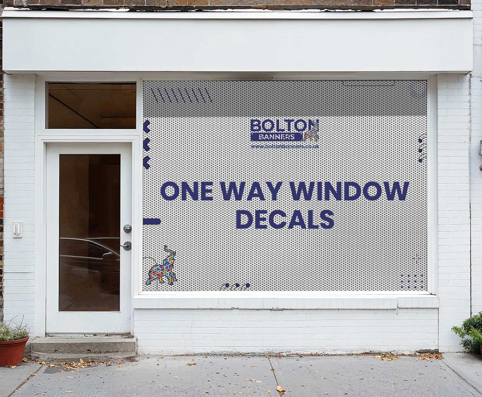 One Way Window Decals
