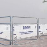 Police Crowd Barrier Covers PVC Mesh