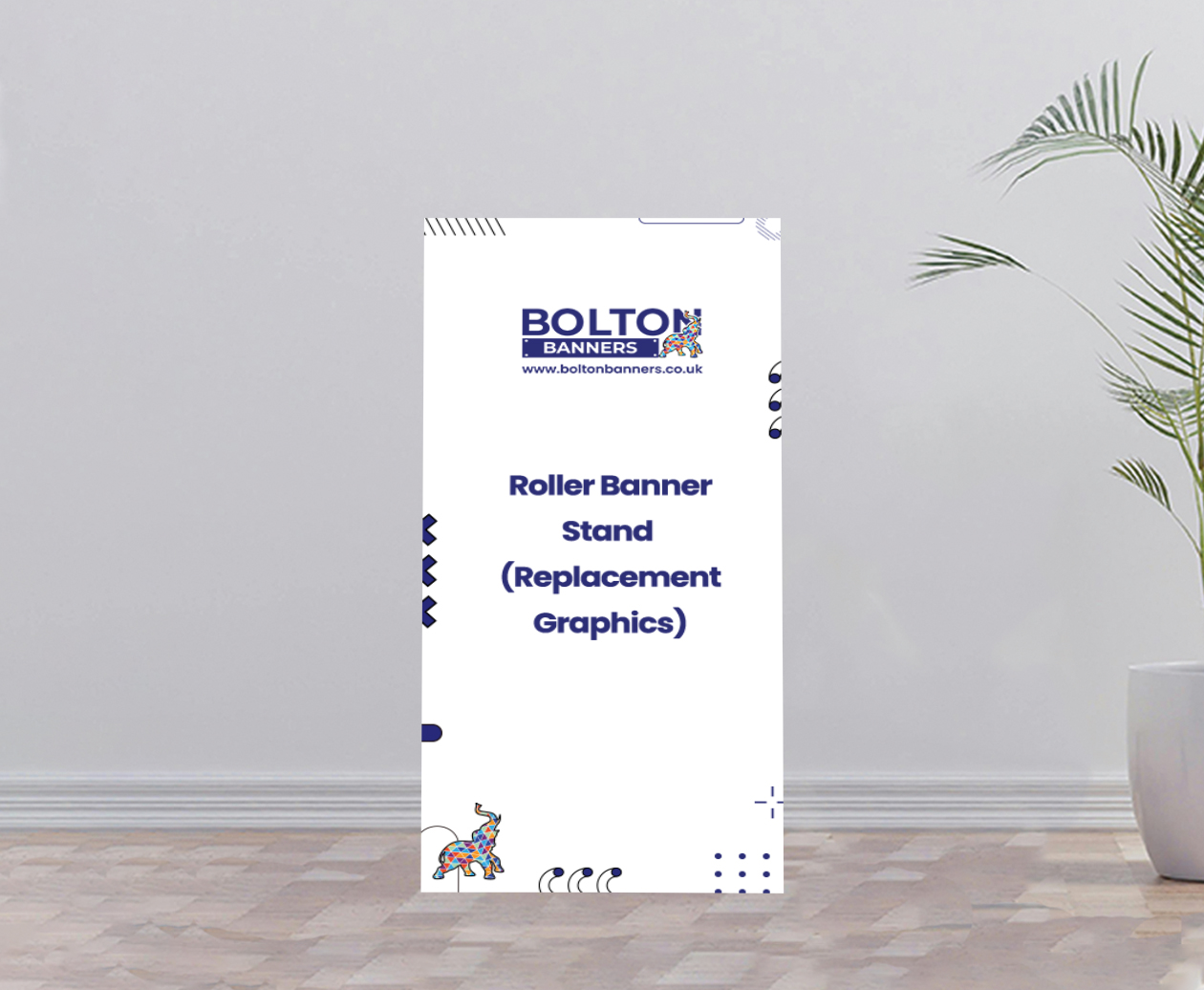 Roller Banner Stand Only (1200mm x 2000mm) Replacement Graphics