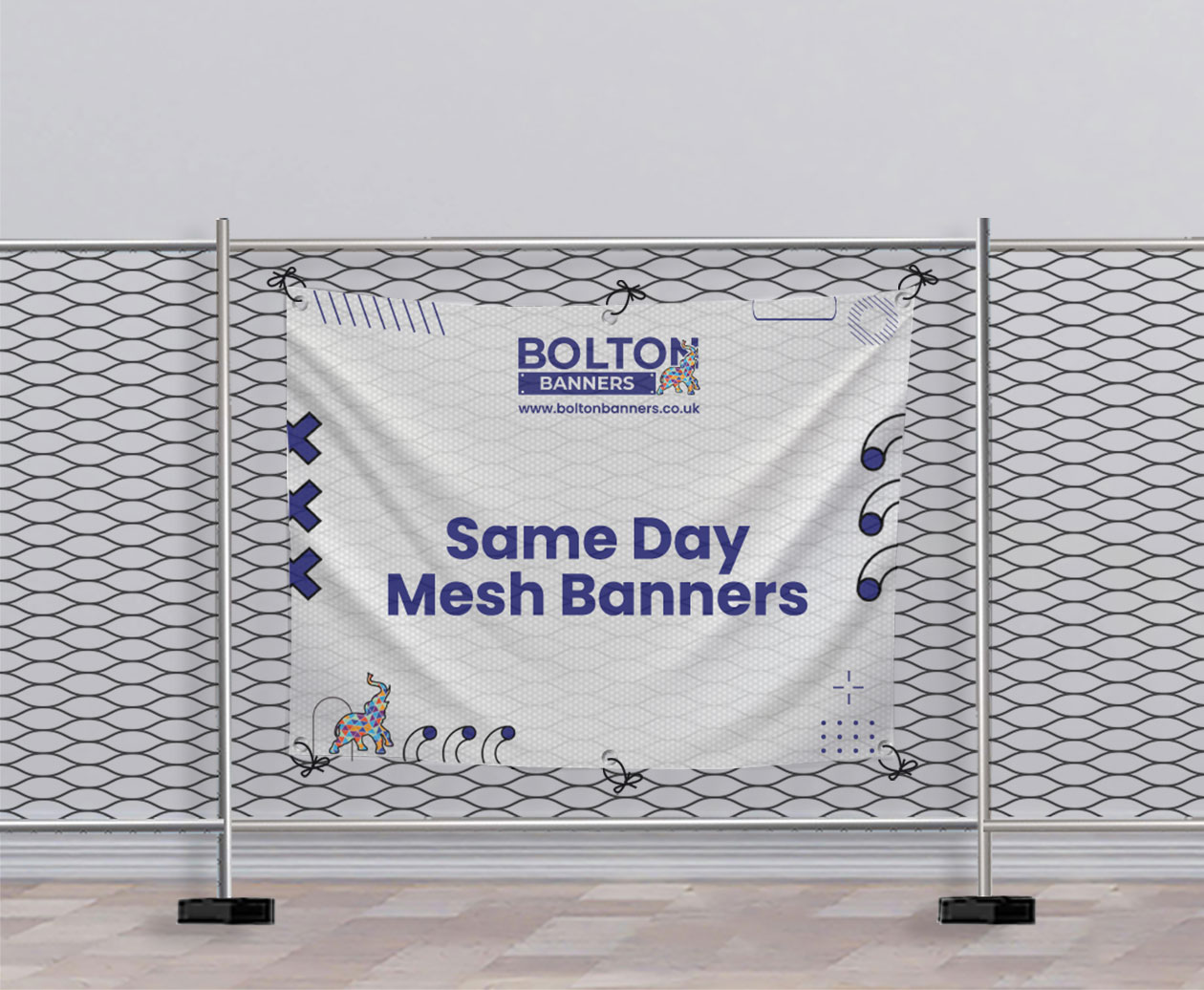 Same Day Mesh Banners