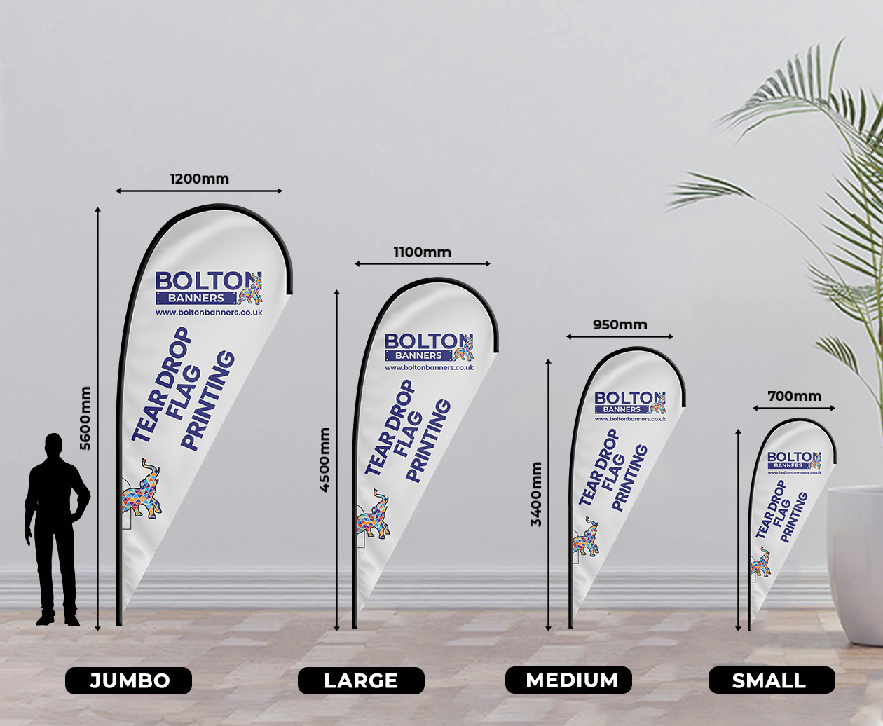Tear Drop Flags